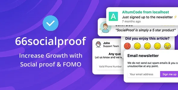 66socialproof (SocialProofo) Regular + Extended Version