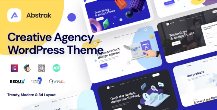 Abstrak - Creative Agency Theme