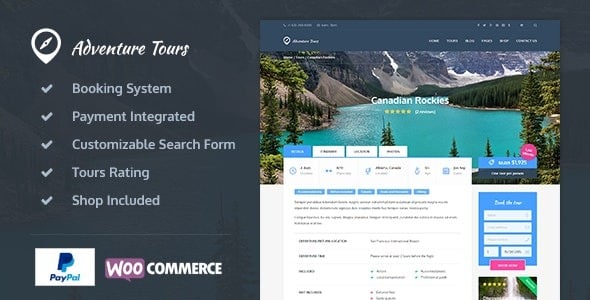 Adventure Tours - WP Tour Travel Theme