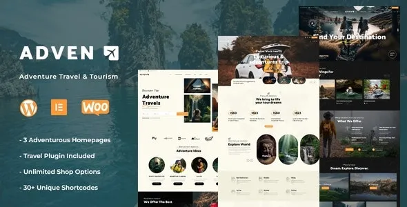 Advenx - Adventure Travel & Tourism WordPress Theme