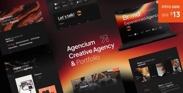 Agencium - Creative Agency & Portfolio WordPress Theme