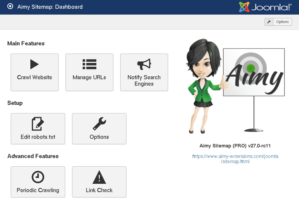 Aimy Sitemap PRO Joomla