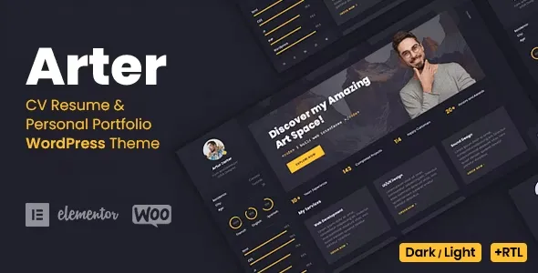 Arter - Personal Portfolio Resume WordPress Theme