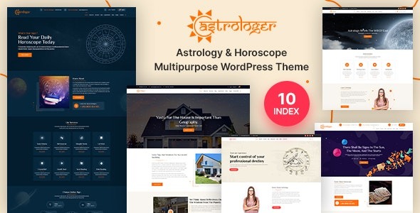 Astrologer Horoscope and Astrology WordPress Theme