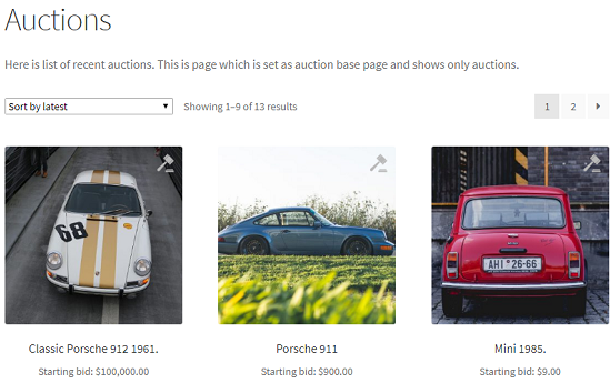 Auctions for WooCommerce