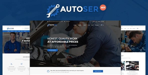 Autoser Car Repair and Auto Service WordPress Theme