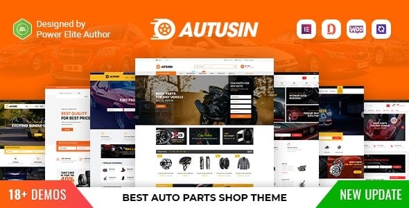 Autusin - Auto Parts & Car Accessories Shop Elementor WooCommerce WordPress Theme