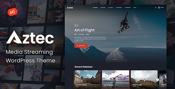 Aztec - Video Streaming & Membership WordPress Theme