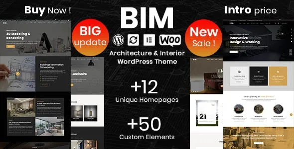 BIM Architecture & Interior Design Elementor WP Theme