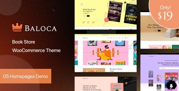 Baloca Book Store WooCommerce Theme