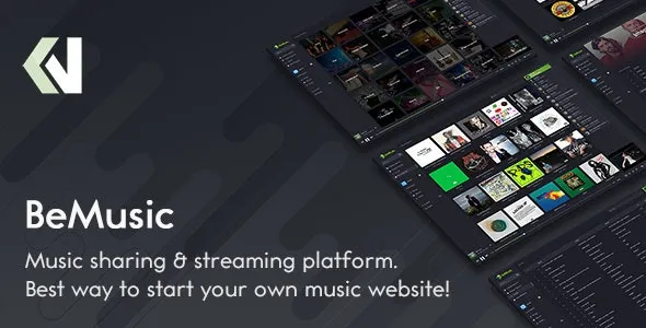 BeMusic - Music Streaming Engine PHP Script