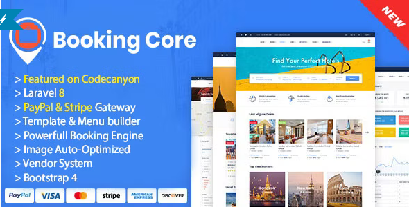 Booking Core (Razorpay and Paypal Pro included) - Ultimate Booking System