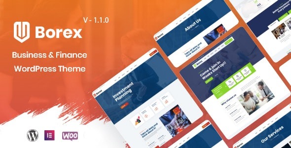 Borex Business And Finance WordPress Theme