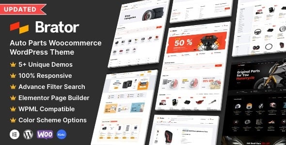 Brator - Auto Parts WooCommerce WordPress Theme