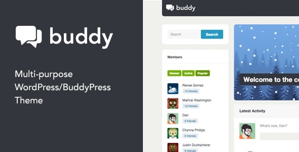 Buddy - Simple WordPress & BuddyPress Theme