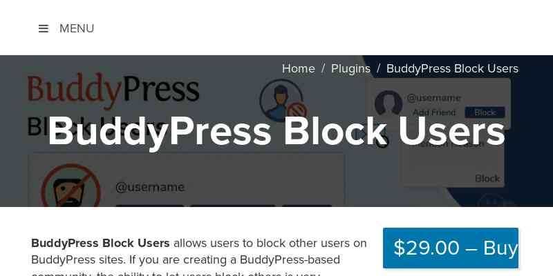 BuddyPress Block Users