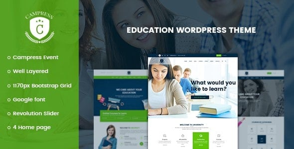 Campress - Responsive Education Event WordPress Theme