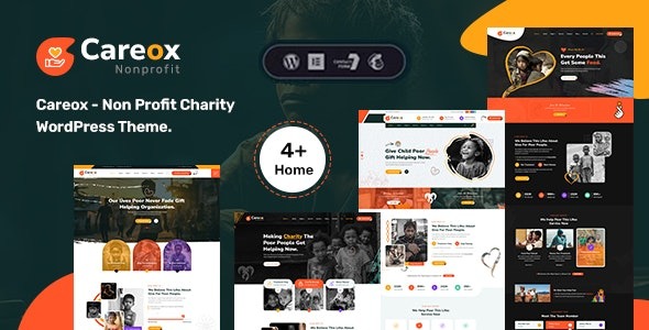 Careox Non Profit Charity WordPress Theme