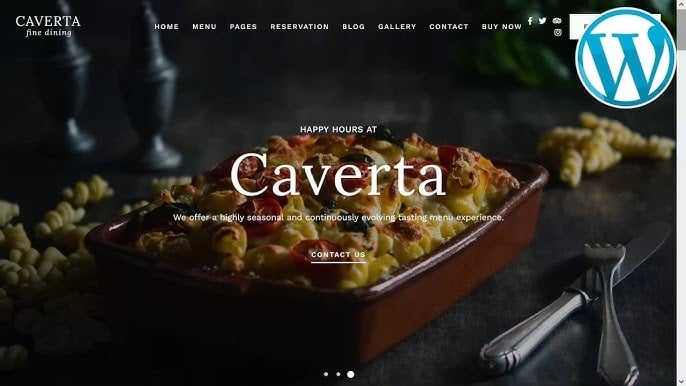 Caverta - Fine Dining Restaurant WordPress Theme