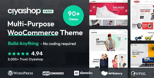 CiyaShop - Responsive Multi-Purpose WooCommerce WordPress Theme