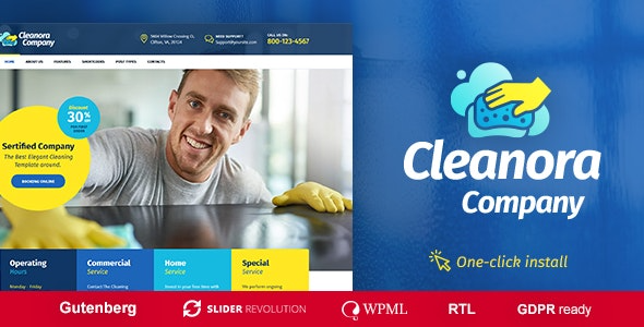 Cleanora - Cleaning Services Theme