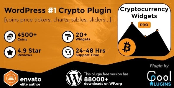 Cryptocurrency Widgets Pro WordPress Crypto Plugin