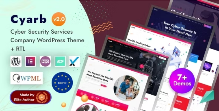 Cyarb Cyber Security Services Company WordPress Theme
