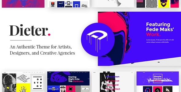 Dieter Authentic Artist & Creative Design Agency Theme