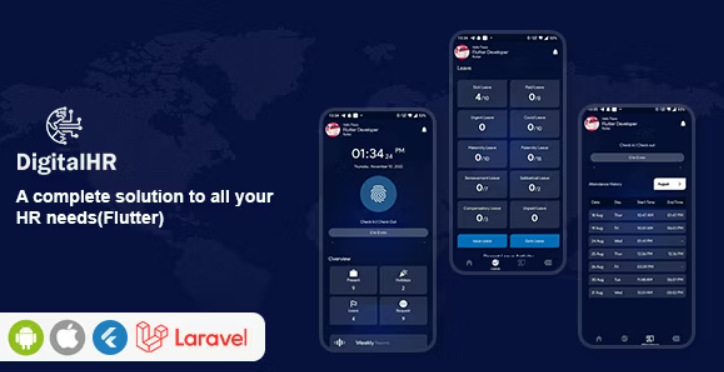 DigitalHR February A complete solution to all your HR needs (Flutter)
