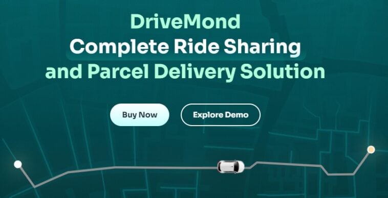 DriveMond Ride Sharing & Parcel Delivery Solution Scripts