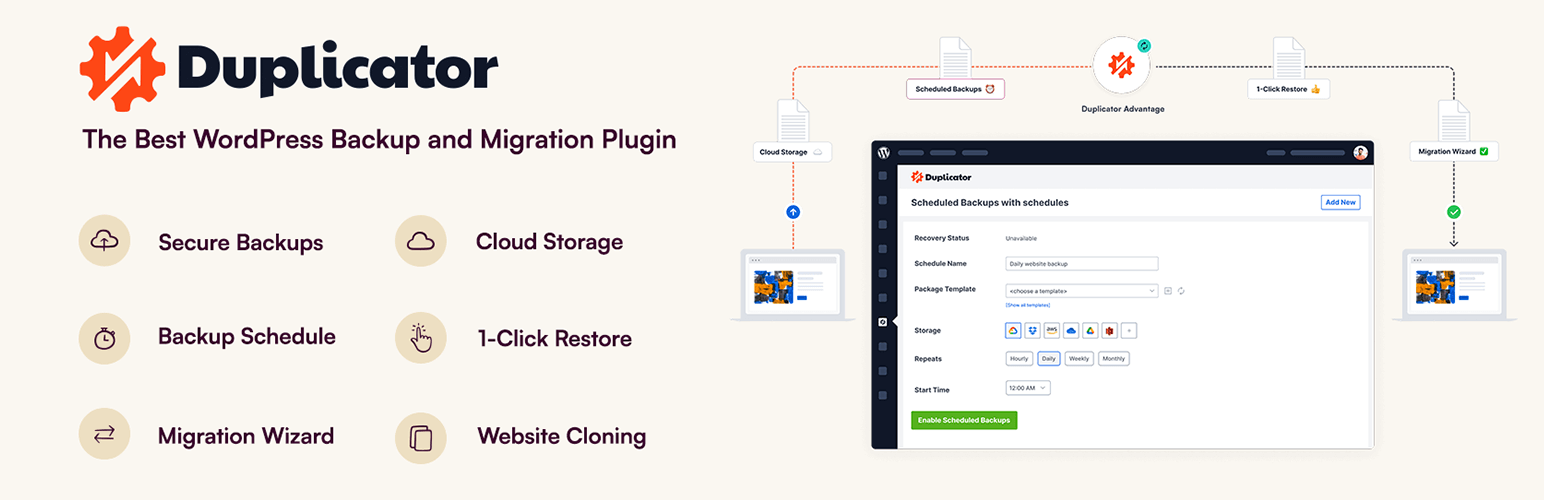 Duplicator Pro - WordPress Site Migration & Backup