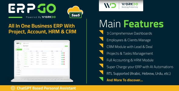 ERPGo SaaS - All In One Business ERP With Project