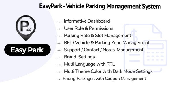 EasyPark SaaS Vehicle Parking Management System