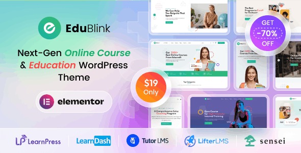 EduBlink - Education & Online Course WordPress Theme