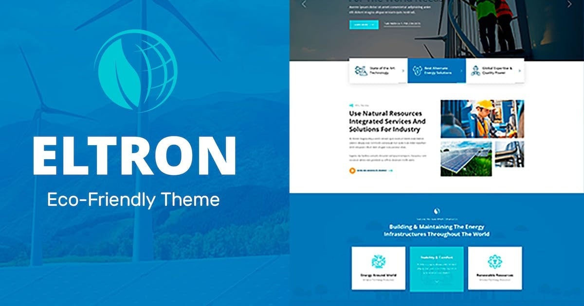 Eltron Solar Energy Elementor WordPress Theme