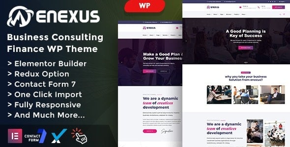 Enexus Consulting Business Elementor WordPress Theme