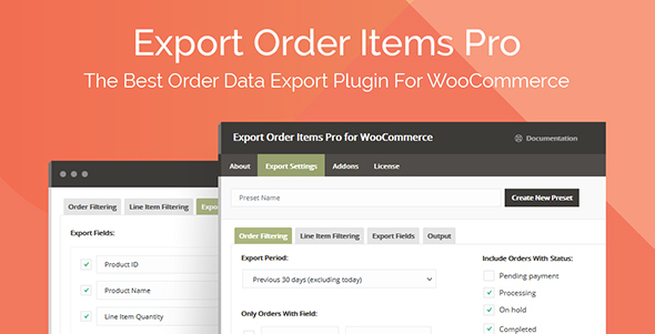 Export Order Items Pro for WooCommerce [WPZONE] + Extra Product Options Addon