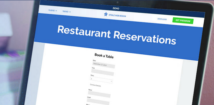 Five Star Restaurant Reservations Premium - WordPress Booking Plugin