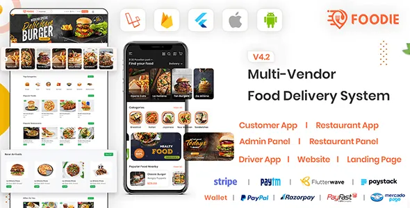 Foodie - UberEats Clone | Food Delivery App | Multiple Restaurant Food Delivery Flutter App