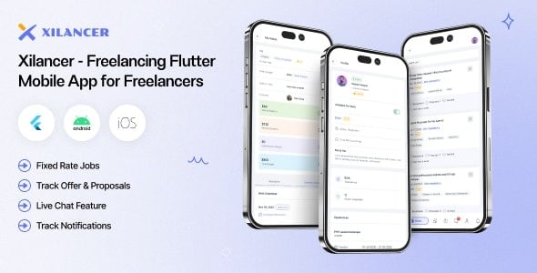 Freelancer Flutter Mobile App - Xilancer Freelancer Marketplace Platform