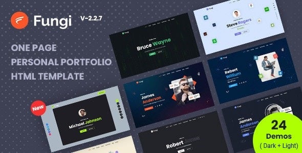 Fungi Personal Portfolio Html Template