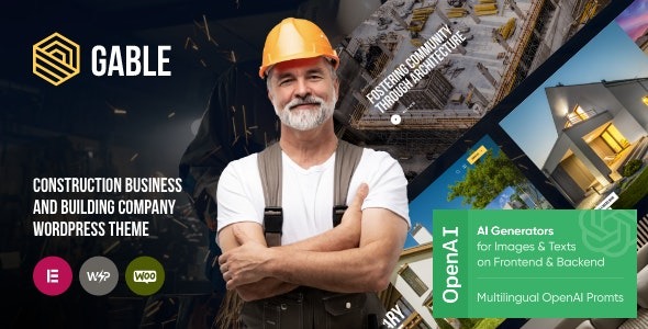 Gable Construction & Building WordPress Theme