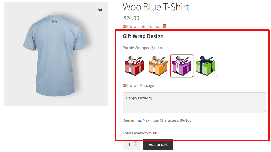 Gift Wrapper for WooCommerce