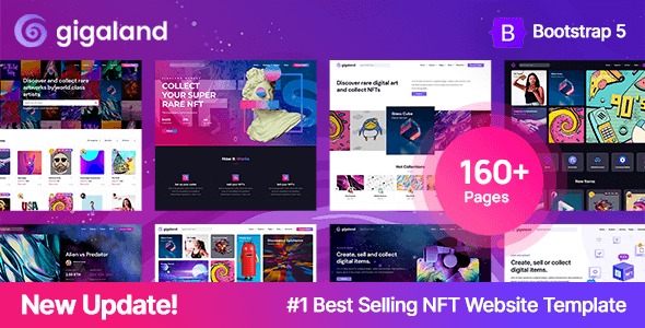 Gigaland NFT Marketplace HTML Template