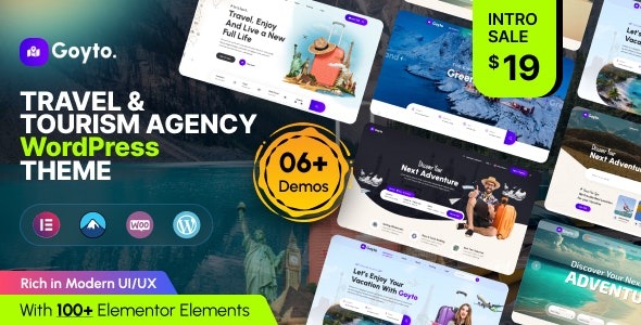 Goyto - Travel & Tourism Agency WordPress Theme