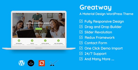 Greatway Material Design WordPress Theme