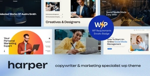 Harper - Copywriter & Marketing Specialist WordPress Theme