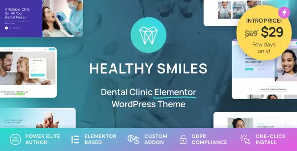 Healthy Smiles - Dental WordPress Theme