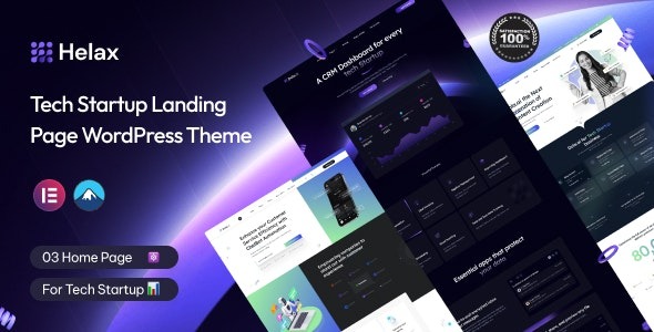 Helax - Tech Startup WordPress Theme