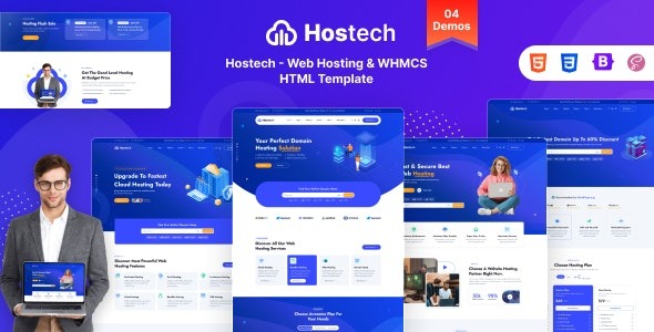 Hostech Web Hosting & WHMCS HTML Template